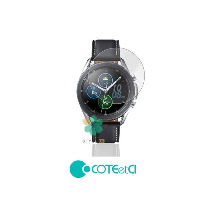 محافظ صفحه گلس ساعت سامسونگ Galaxy Watch 3 45mm مدل Coteetci Coteetci 3D Glass Screen Protector for Samsung Galaxy Watch 3 45mm